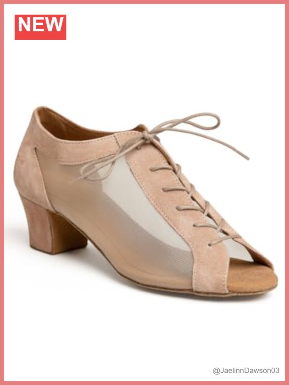 Capezio Beatrice 1.5" Ballroom Dance Shoes Suede Lace-Up Cuban Heel Low Top